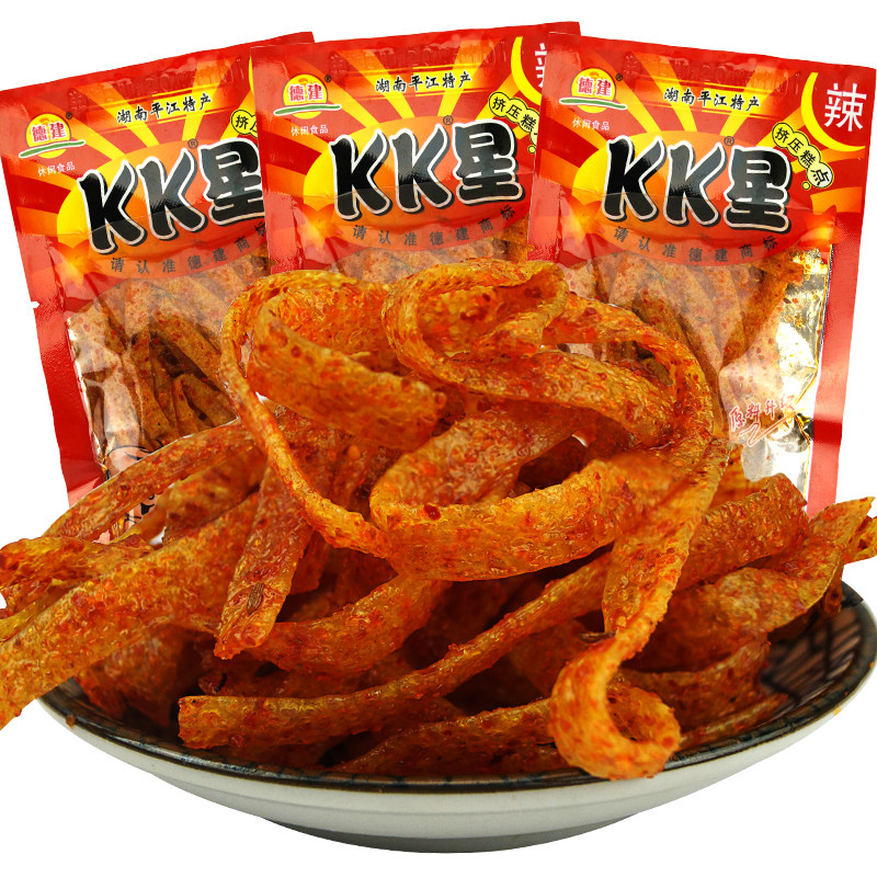 KK星辣条德建正宗湖南特产香辣爆辣超辣怀旧小时候的麻辣零食小吃
