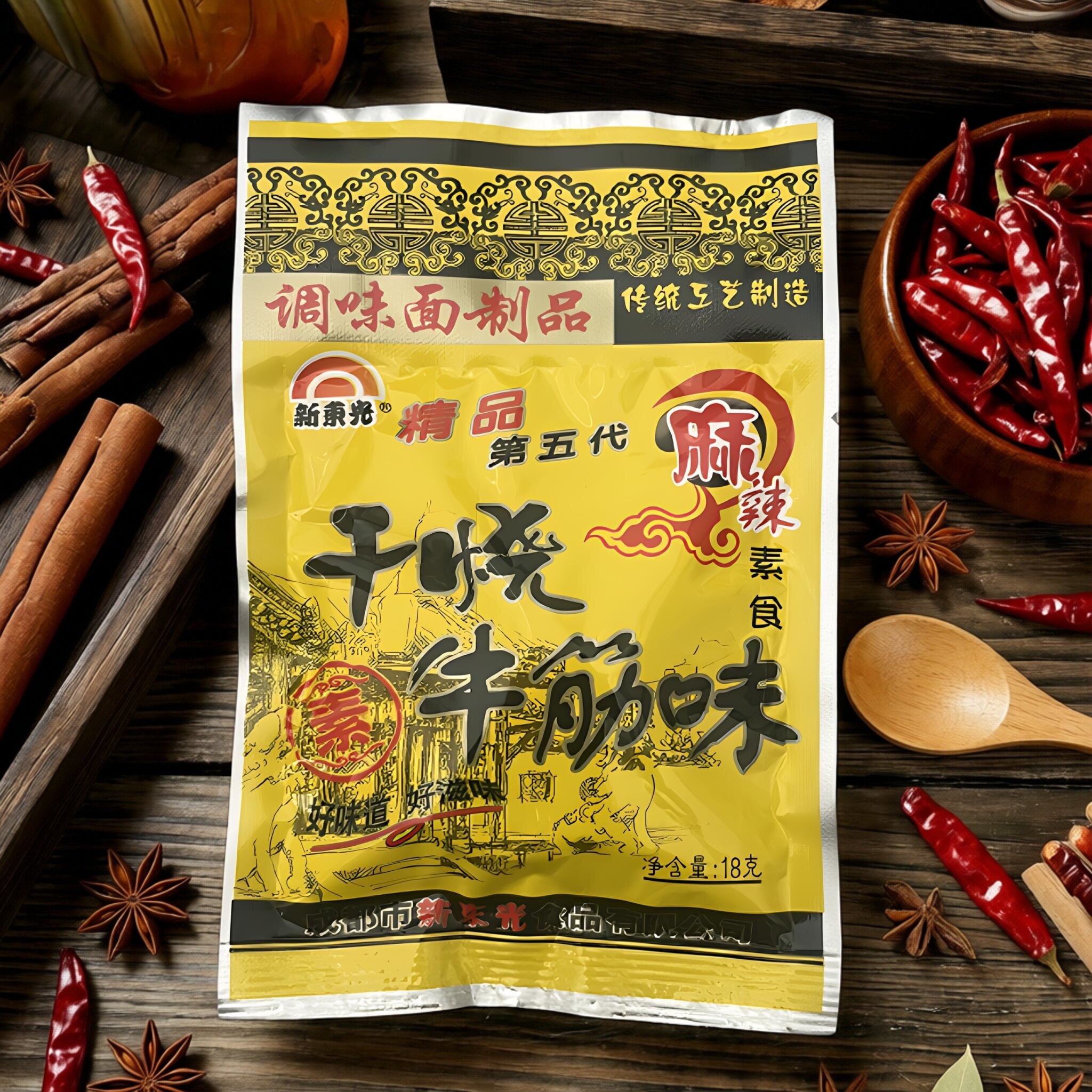 新东光干烧牛筋辣条8090校园怀旧小吃儿时零食面筋口水鸡经典小吃
