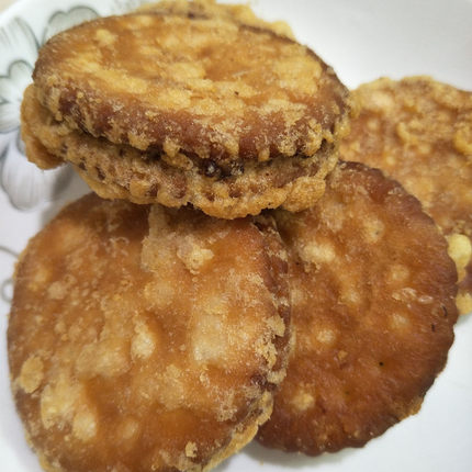 广西80后小吃油炸绿豆饼 绿豆馅饼绿豆糕点心怀旧童年零食一包5个
