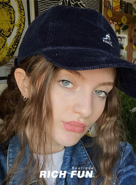 Kangol Cord Baseball袋鼠灯芯绒丝绒棒球帽弯檐帽子美式休闲男女