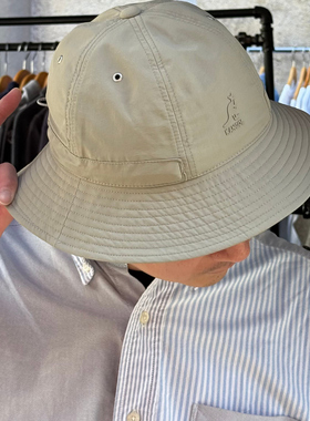 KANGOL PARK LIFE CASUAL袋鼠春夏新款户外防水尼龙休闲渔夫帽子