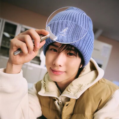 袋鼠Kangol Merino Wool Rib Beanie秋冬针保暖羊毛混纺针织帽子