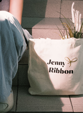 Jenny Ribbon帆布包便携手拎布袋外出加厚收纳袋