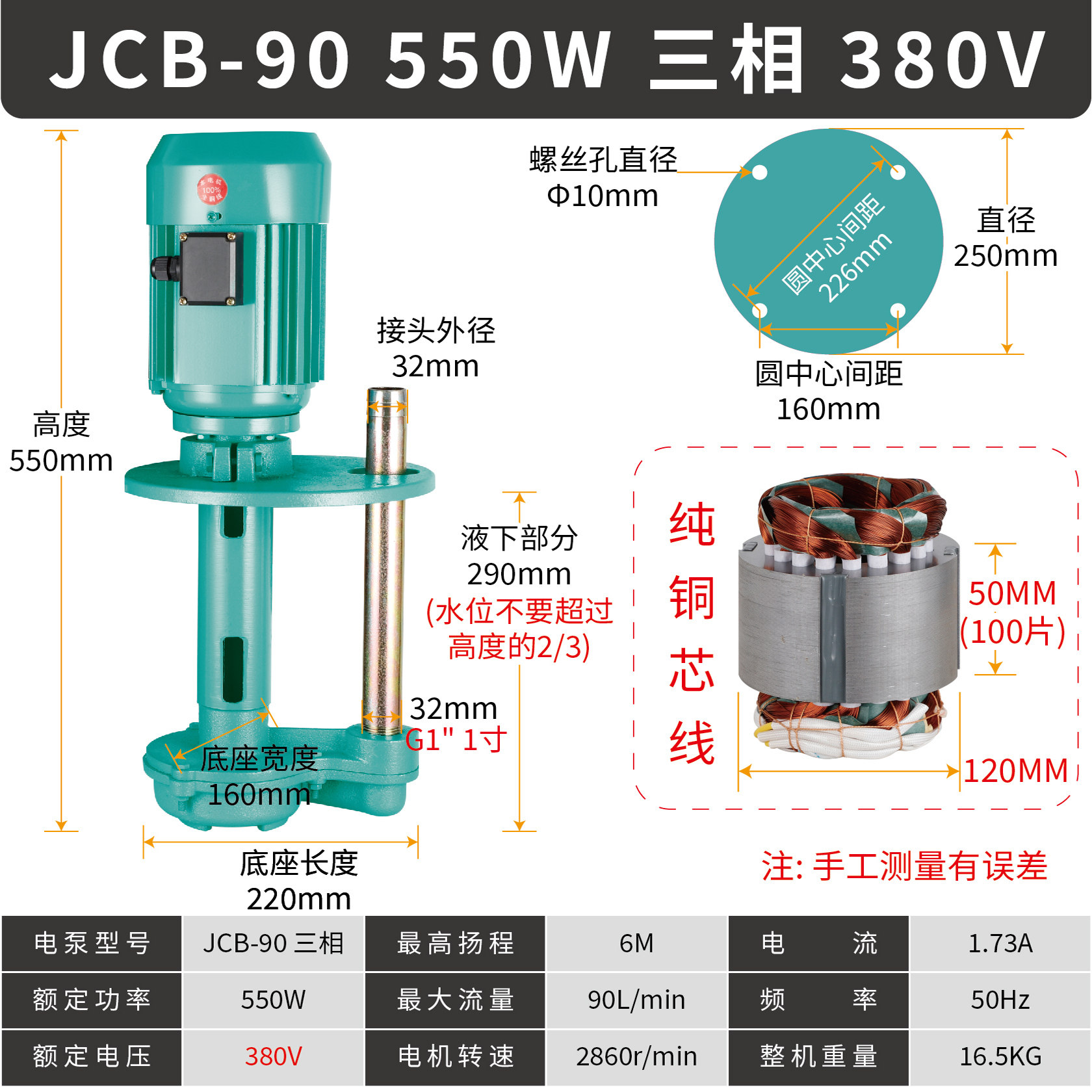 机床冷却泵铜芯金牌卖家三相电泵