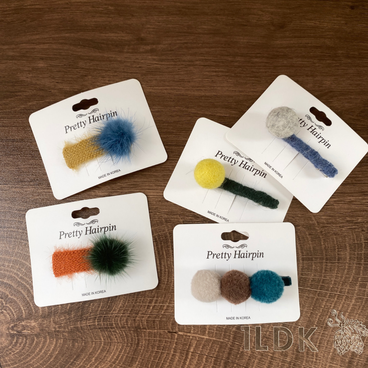 秋冬毛球球发夹发饰韩版