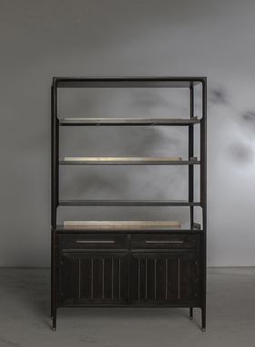 璞素/博雅立柜/酒柜/书柜/博古架/原创设计/新中式/硬木家具
