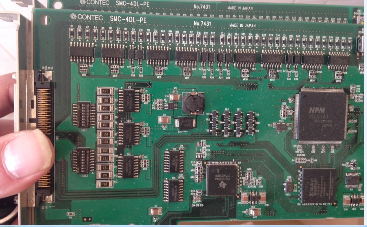 拆机 原装CONTEC SMC-4DL-PE NO 7431 pci 4轴控制卡