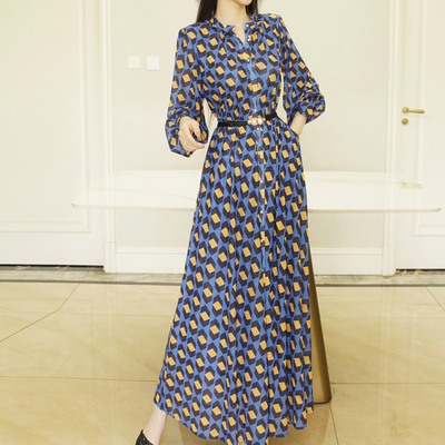 浪漫度假超长网纱大摆裙高个显瘦