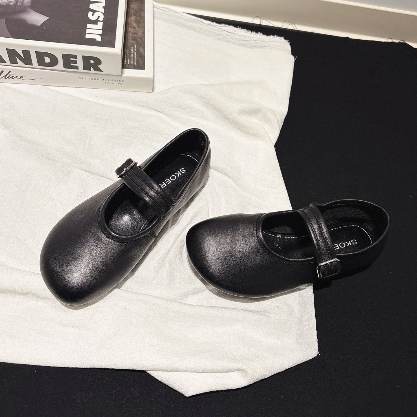 软到爆~头层羊皮平底玛丽珍鞋女配裙子浅口圆头单鞋平跟芭蕾舞鞋,女鞋,玛丽珍鞋,淘宝优惠券,粉丝福利购,淘宝优惠卷