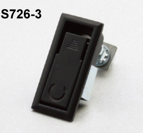 自动化设备小型平面锁控制箱小锁门锁MS726-3白色黑色面板锁