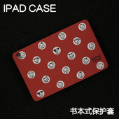 9苹果保护套2024款 吉尔波点ipad7 10.5书本皮套Air3硅胶笔槽mini5 Air4 6外壳22pro11平板壳iPad10.2