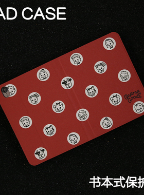 吉尔波点ipad7/8/9苹果保护套2024款Air4/5/6外壳22pro11平板壳iPad10.2/10.5书本皮套Air3硅胶笔槽mini5/6/7