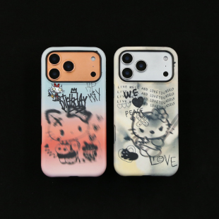 14苹果手机壳15 菲林二合一全包iPhone17 16pro保护壳13 12pro15 暗黑KT 16promax防摔11