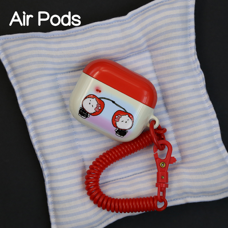 樱桃airpodspro2保护套airpodspro菲林硬壳苹果二三代耳机保护壳airpods3保护套airpods1/2蓝牙保护套kitty