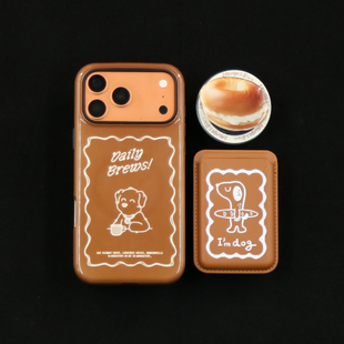 14苹果手机15 16promax防摔11 12pro15 饼干小狗磁吸菲林二合一全包iPhone17 16pro保护壳13 17pro