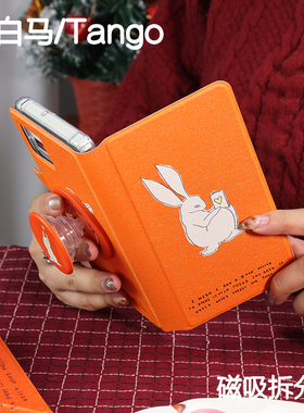 兔子文石小白马P6保护套小彩马6pro磁吸拆分掌阅tango清水壳汉王clear mobile皮套palma/kant休眠大我hibreak