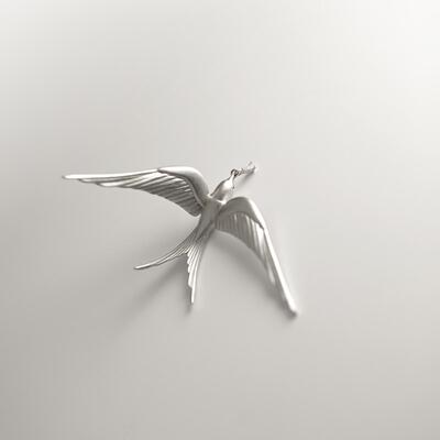 blueglow纯银原创设计胸针男女