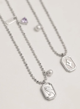 设计师品牌925纯银锁骨链