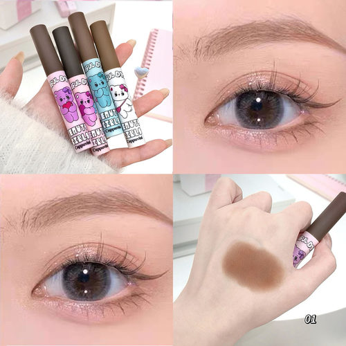 cappuvini布偶熊雾面染眉膏不易晕染自然显色持妆美妆化妆品