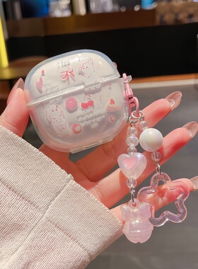 红米buds6青春版保护套适用小米Redmi Buds 6 lite青春版蓝牙耳机壳立体卡通Buds6 lite软壳透明创意