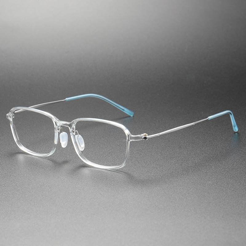 8632日韩系纯钛塑钢轻细边文艺近视眼镜框架女网红潮平光镜架男