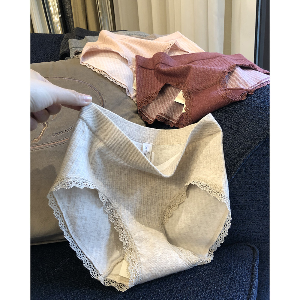 出口日本3条装花边无缝包臀真丝底档~中腰高弹女士三角内裤女短裤,女士内衣/男士内衣/家居服,女三角裤,淘宝优惠券,粉丝福利购,淘宝优惠卷