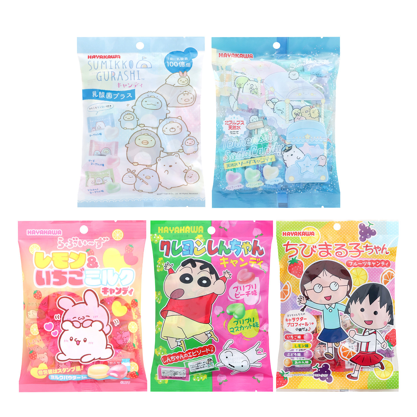 日本进口零食HAYAKAWA早川白桃蓝莓双拼水果味爱心形硬糖糖果76g