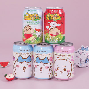 chiikawa联名饮料吉伊卡哇乌萨奇AMANDIER雅蒙蒂西瓜风味碳酸饮料
