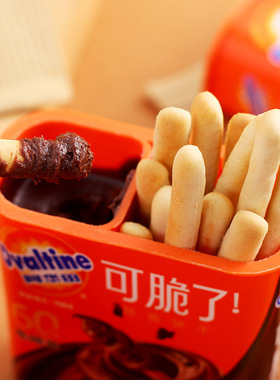 Ovaltine/阿华田可脆了榛子巧克力蘸酱饼干棒全麦饼休闲零食小吃