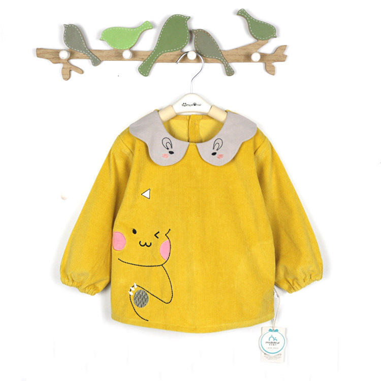 秋冬宝宝罩衣灯芯绒男女童围兜儿童长袖防水防脏吃饭反穿护衣倒褂,童装/婴儿装/亲子装,反穿衣/罩衣,淘宝优惠券,粉丝福利购,淘宝优惠卷