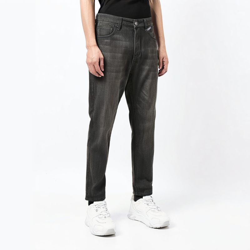 G家男装牛仔裤2025夏季新款时尚简约宽松时尚水洗休闲小直筒长薄
