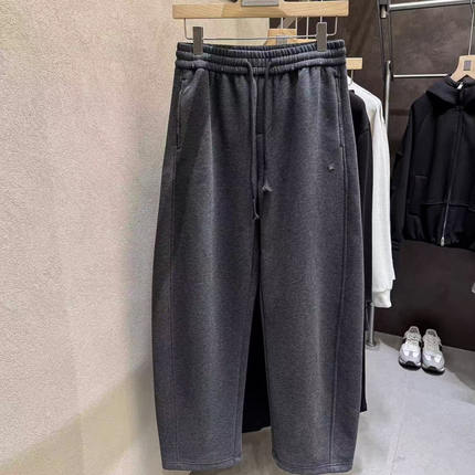 S520 大爆款 男士加绒加厚弯刀阔腿卫裤-021