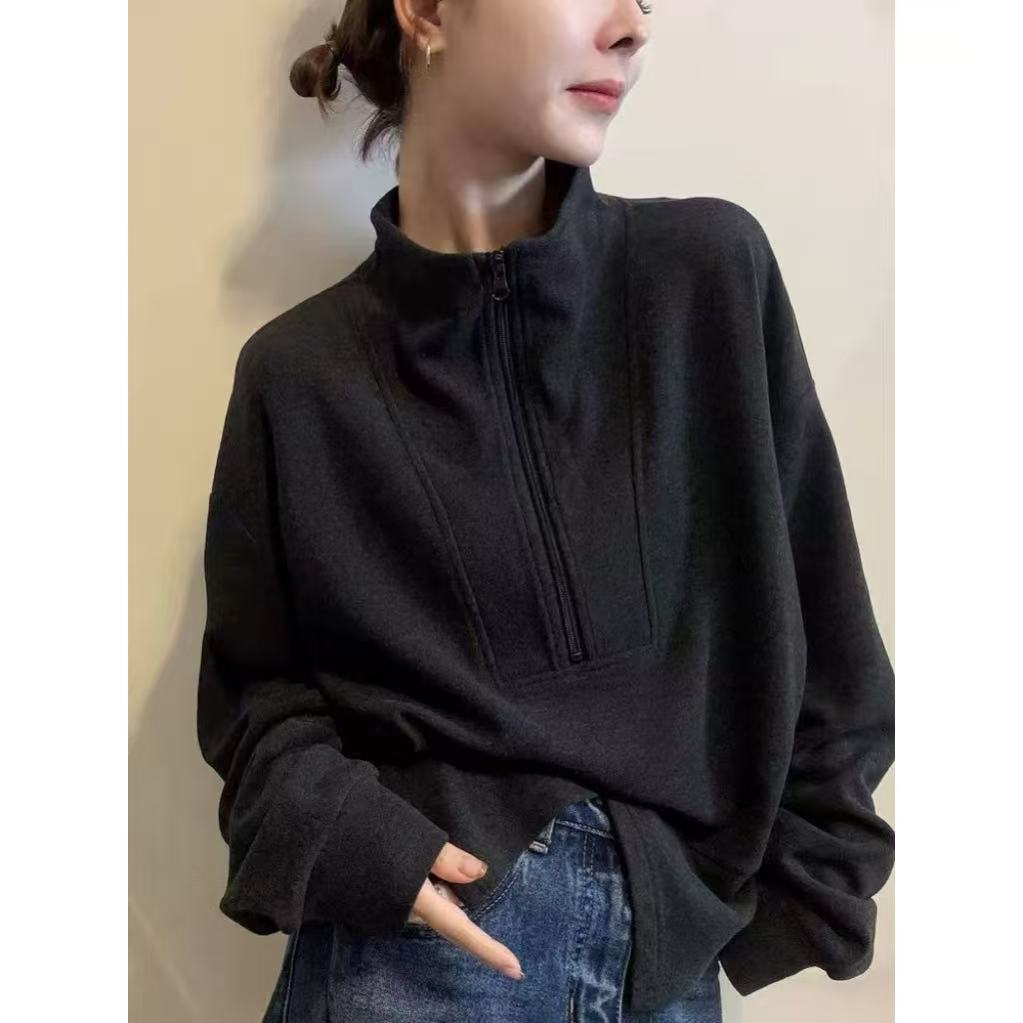 6688/半拉链立领打底衫-is【少量清仓】