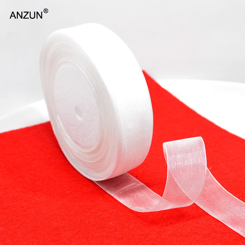 1-5cm45米透明雪纺diy帽子雪纱带