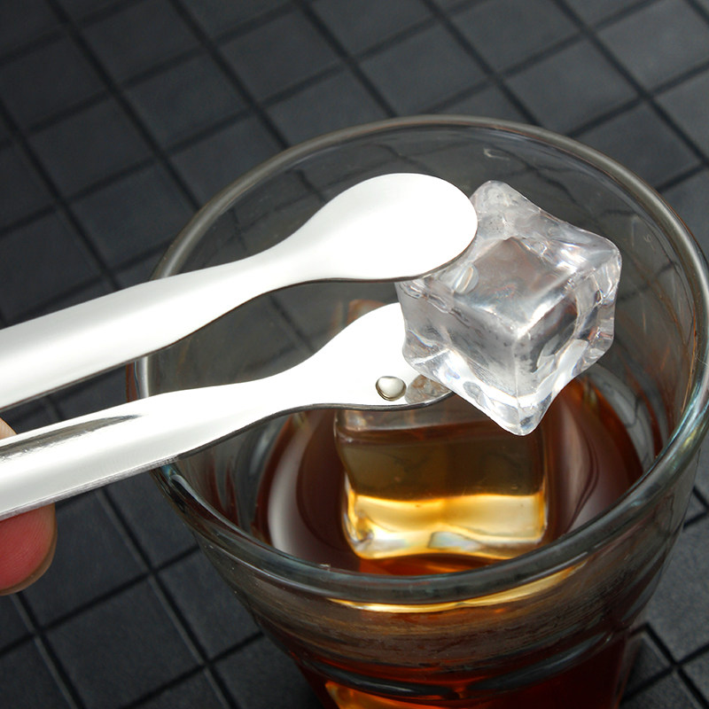 冰块夹柠檬片冰奶茶店食物食品夹