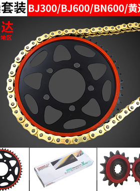 适用TNT黄龙BJ300/600GS/-A/BN600套链油封链条大小牙盘静音链轮