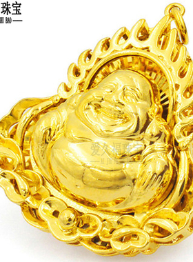 镀黄金不掉色实心吊坠项链欧币