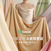 天丝夏凉被四件套凉感冰丝a类母婴级2025新款 空调被可机洗薄被子