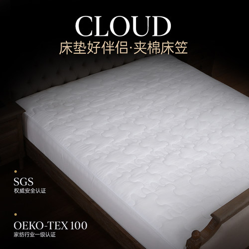 高端防螨夹棉加厚床笠罩床垫套