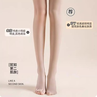 外穿 打底裤 光腿女秋冬裸感加绒加厚连裤 袜肉色丝袜女春秋薄款