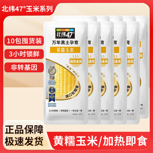 北纬47度玉米240g袋装东北甜黏玉米棒黄玉米真空包装杂粮粗粮早餐