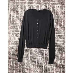 棉真丝 女 自制 针织开衫 罩衫 长袖 滑爽弹韧 通穿 多季 TOWN TANG