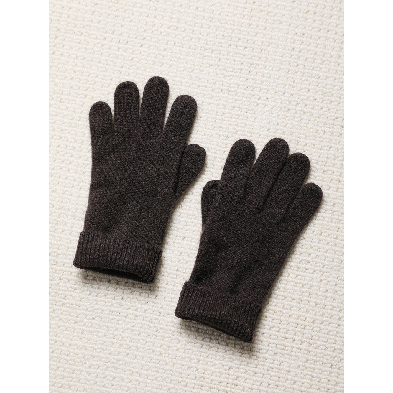 TANG TOWN 冬季保暖骑行骑车分指手套 山羊绒针织手套