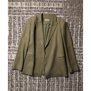 亚麻无扣双叉西装 TANG 早春老钱松弛廓形率性通勤 自制 外套 TOWN