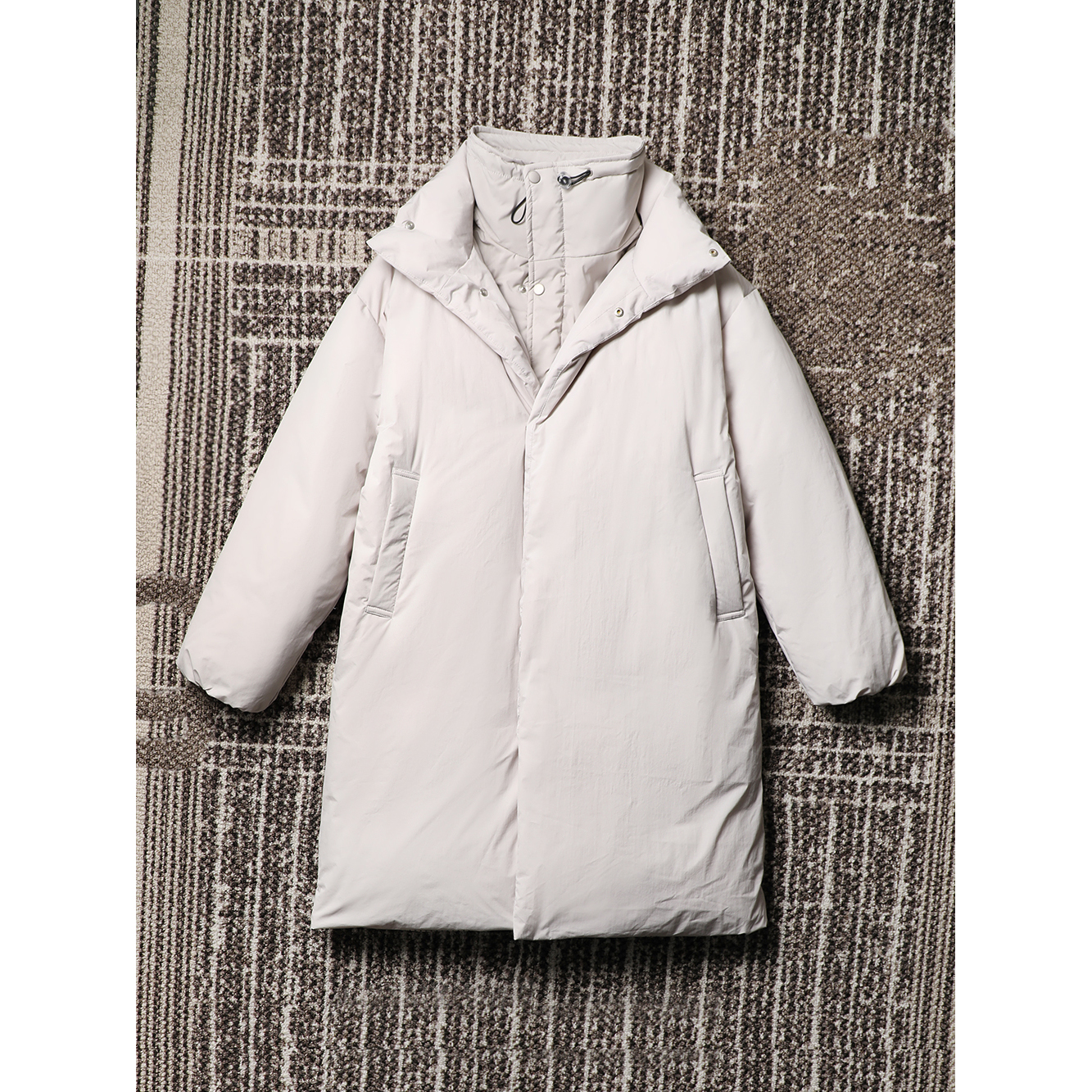 TANG TOWN时髦御寒被子羽绒服 廓形保暖中长款鸭绒羽绒服男女同款