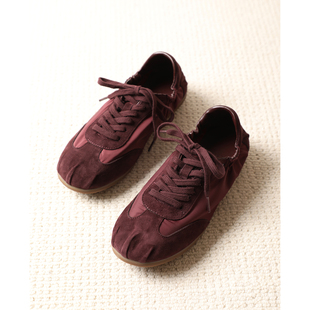 德训鞋 TANG 复绒面拼接皮革休闲阿甘鞋 超软舒适好穿 TOWN 春夏