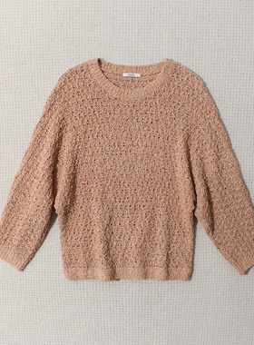 TANG TOWN 自制 时装氛围感高难度手钩感棒针立体镂空针织衫/毛衣