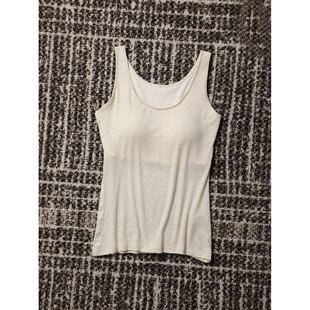 TOWN 贴心暖融 糯叽叽 粘纤 高弹固定杯打底背心 柔软山羊绒 TANG