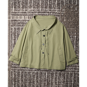 TANG 立体抽褶廓形设计感宽摆风衣外套 甄选质感纯棉 TOWN 2025春