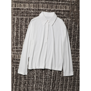 松弛宽松佰搭polo领长袖 全棉舒适细腻柔软 T恤 TOWN TANG